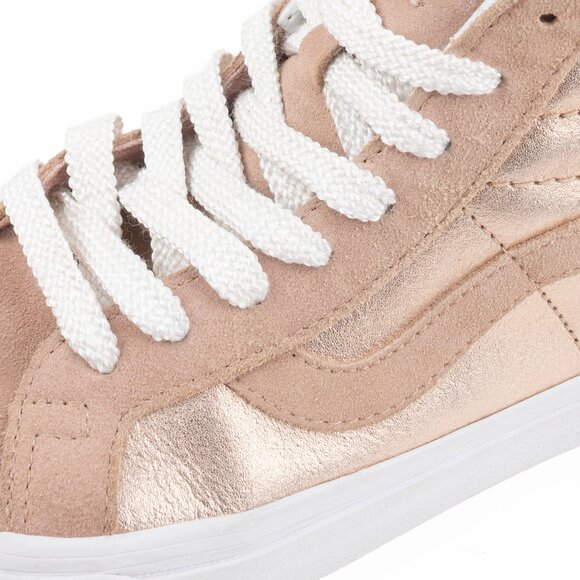 Vans Sk8-Hi Reissue 2-Tone Metallic Rose Gold Women’s 8.5 NWOB - Picture 6 of 13